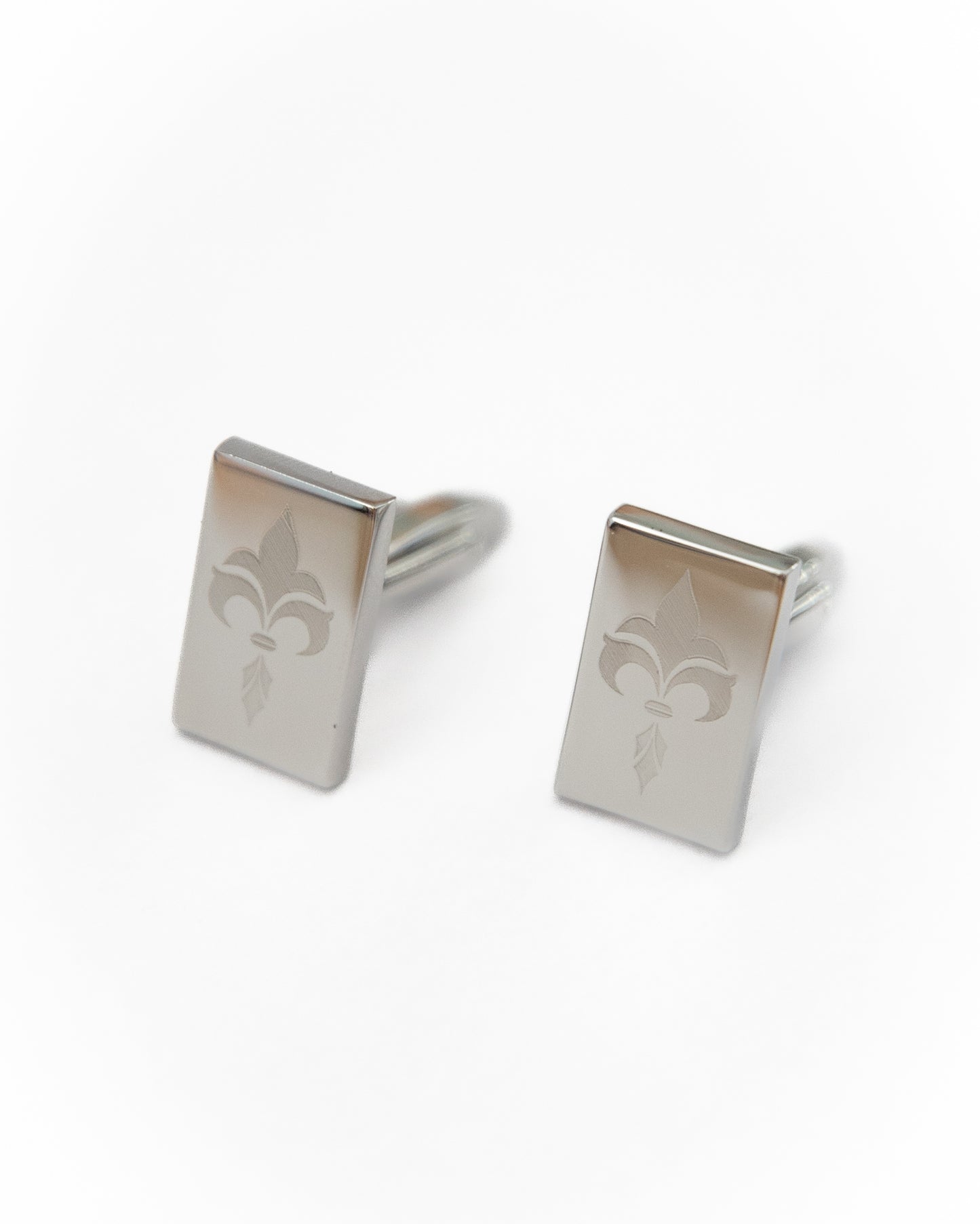 Rectangular Engraved Louis Arjuna Cufflinks