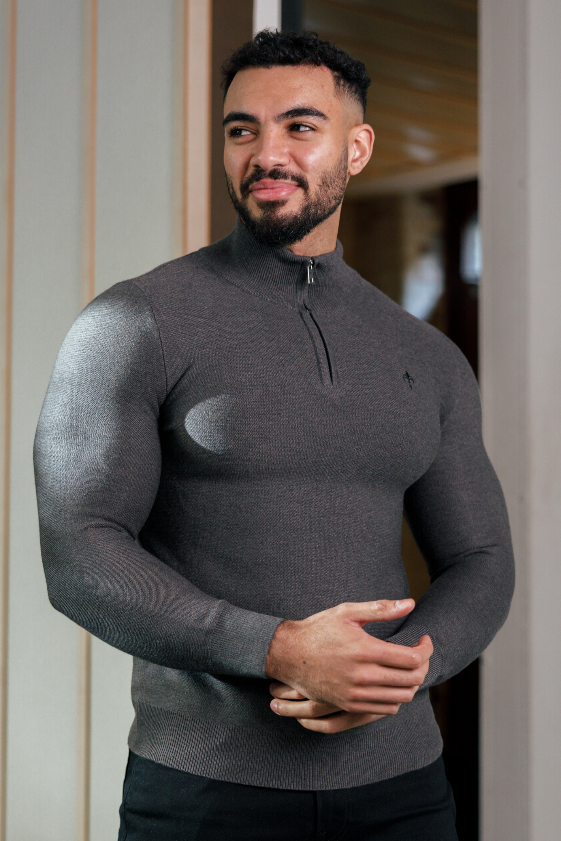 Grey muscle 2025 fit jumper